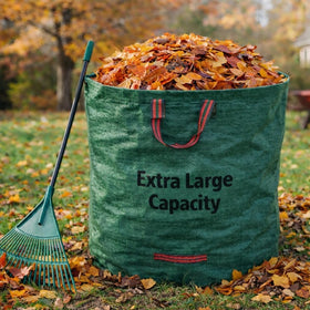 Generic collapsible yard waste bag for outdoor cleanup and storage.