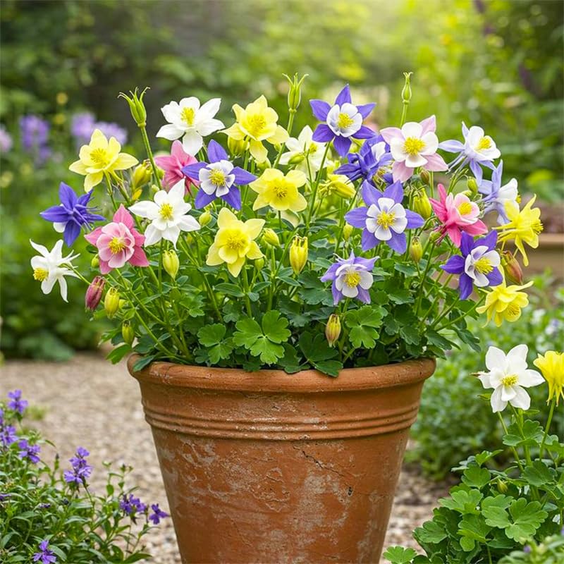 Generic Columbine seeds cutting-garden-bouquet ready for fresh arrangements.
