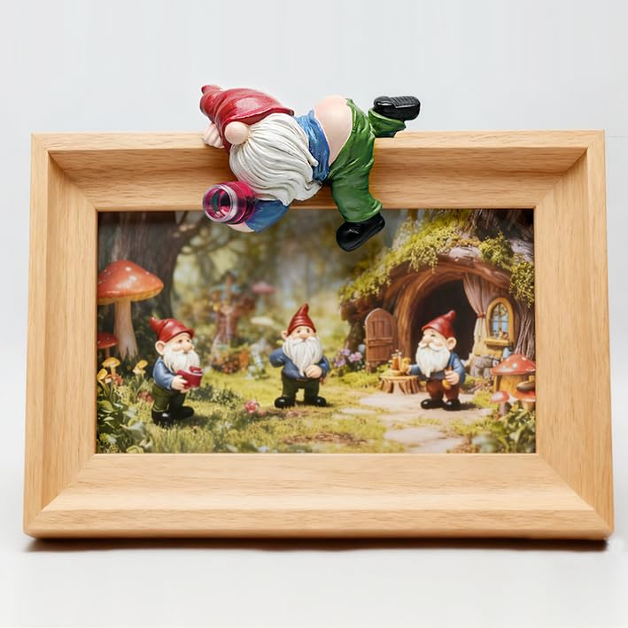 Generic compact garden gnome statue, ideal gift-ready decor for gardens.