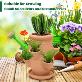 Generic compact planter with multiple pockets ideal for growing multiple plants in limited areas