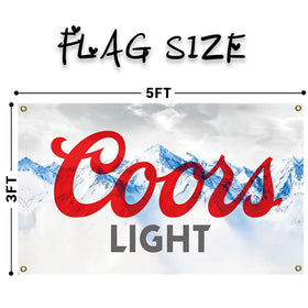 Generic Cool Beer Flag indoor wall hanging for game night vibe.