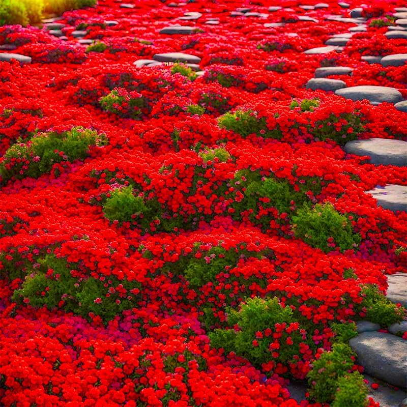 Generic creeping thyme groundcover sowing scene for easy, low-maintenance borders.