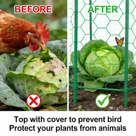 Generic flexible mesh that cuts to fit garden shapes.