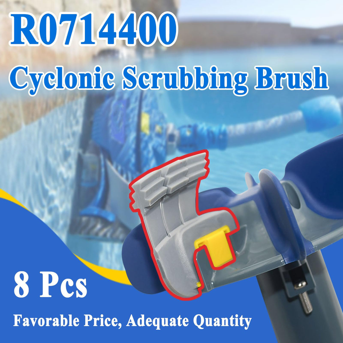 Generic cyclonic scrubbing action on pool debris