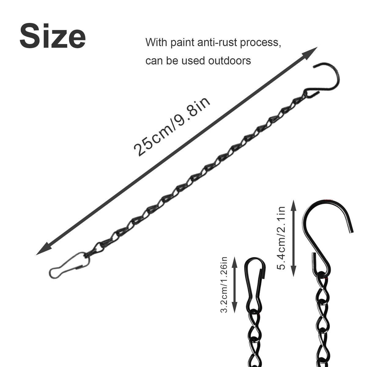 Generic quick-install chains require no tools for fast setup