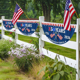 Generic banner features double-stitched edges and reinforced header for durability