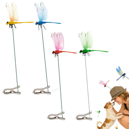 Generic Dragonfly Clip closeup shows realistic wings and color gradient for lifelike garden accents.