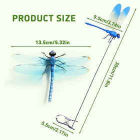 Generic dragonfly clip dimensions 30 cm demonstrate clear size.