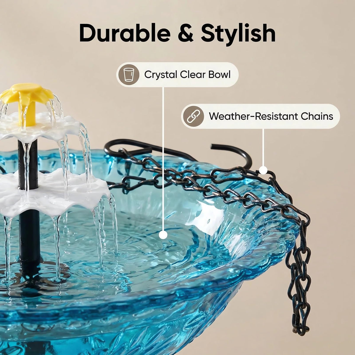 Generic dual-function bird bath and feeder spreads birds across your yard