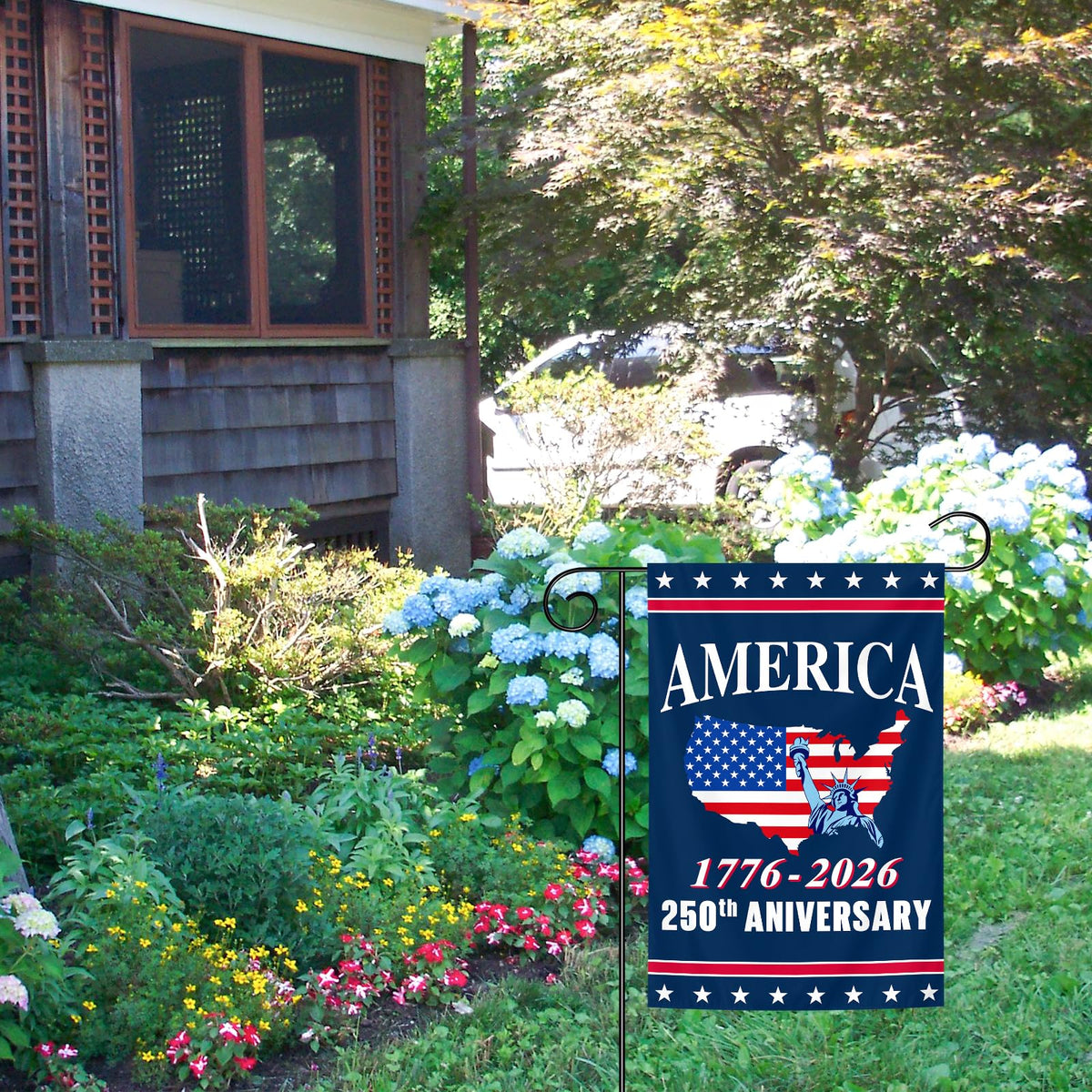 Generic durable outdoor flag material ensures long-lasting patriotic decorations in any weather