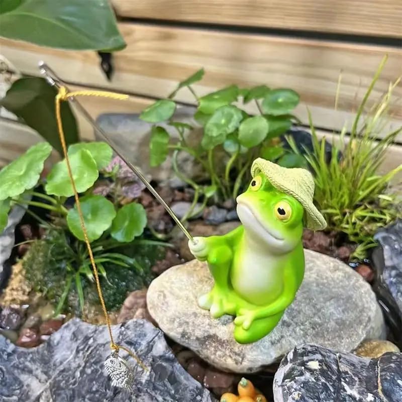 Generic durable outdoor frog decor withstands weather while brightening spaces.