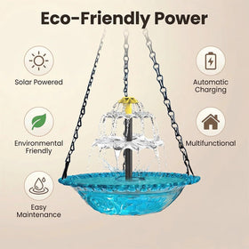 Generic durable outdoor bird bath uses weather-resistant plastic for year-round garden decor