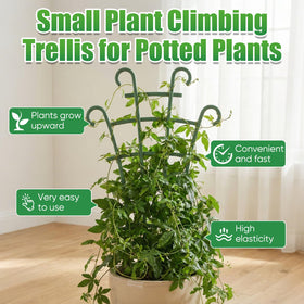 Generic durable PP material plant stand offers long-lasting indoor/outdoor support.