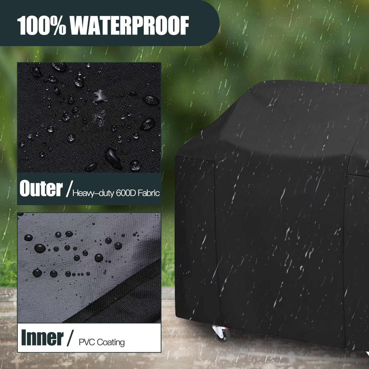 Generic easy-clean design rinses clean with water.