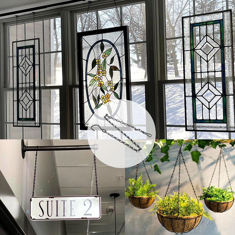 Generic multi-purpose chains support lanterns, wind chimes, and planters securely