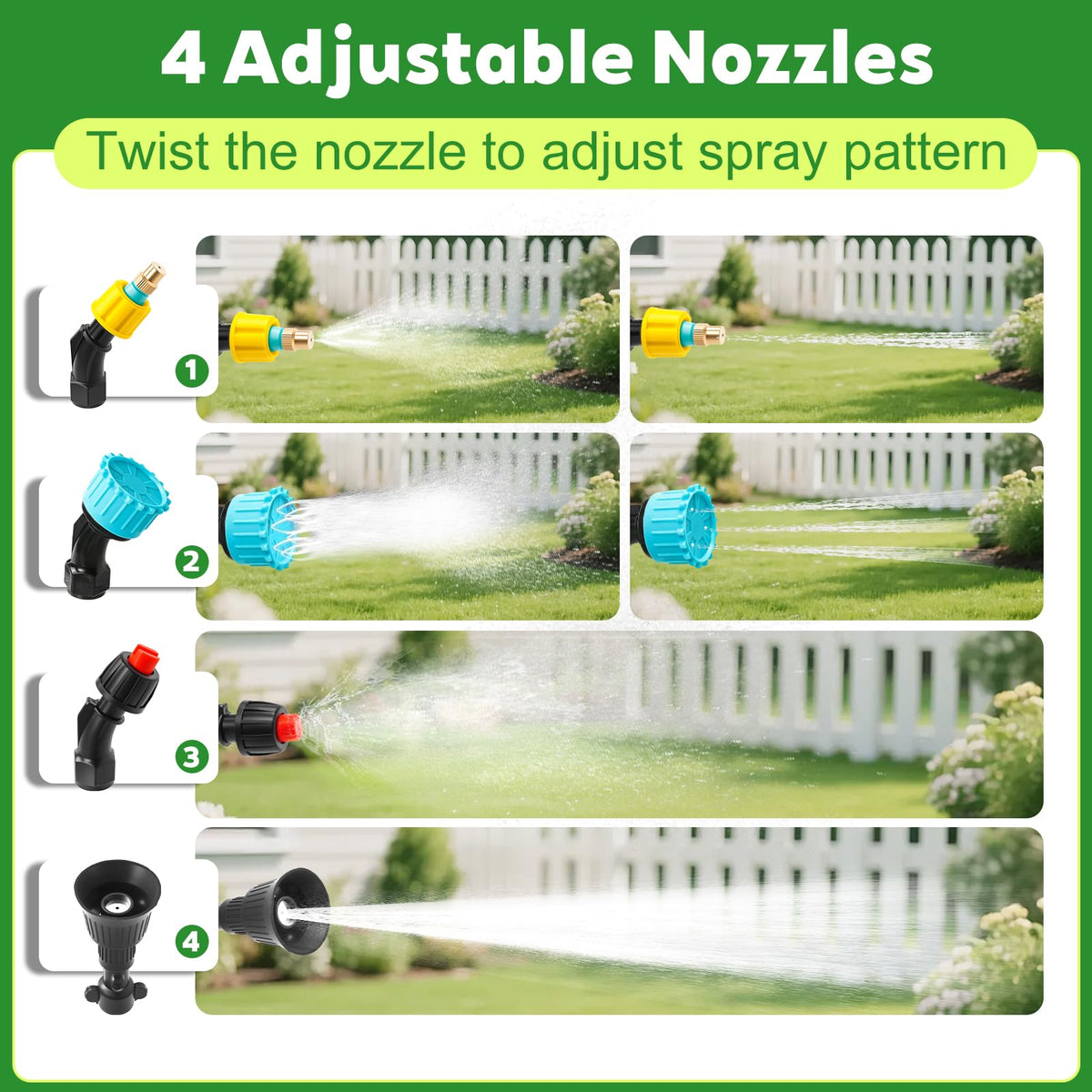 Generic electric high-reach waterer wand indoor plant care setup for easy watering