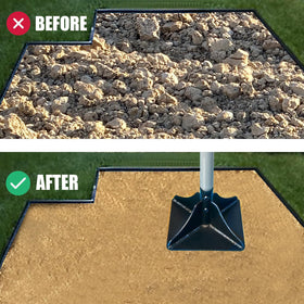 Generic tamper with cushion grip reduces fatigue during tamping.