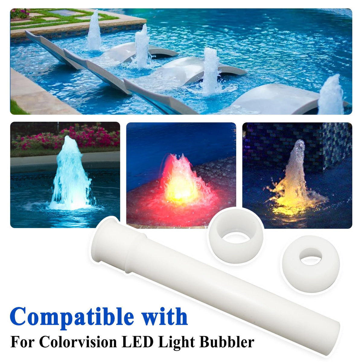 Generic 590135 eyeball assembly corrosion-resistant material supports long-term pool reliability.