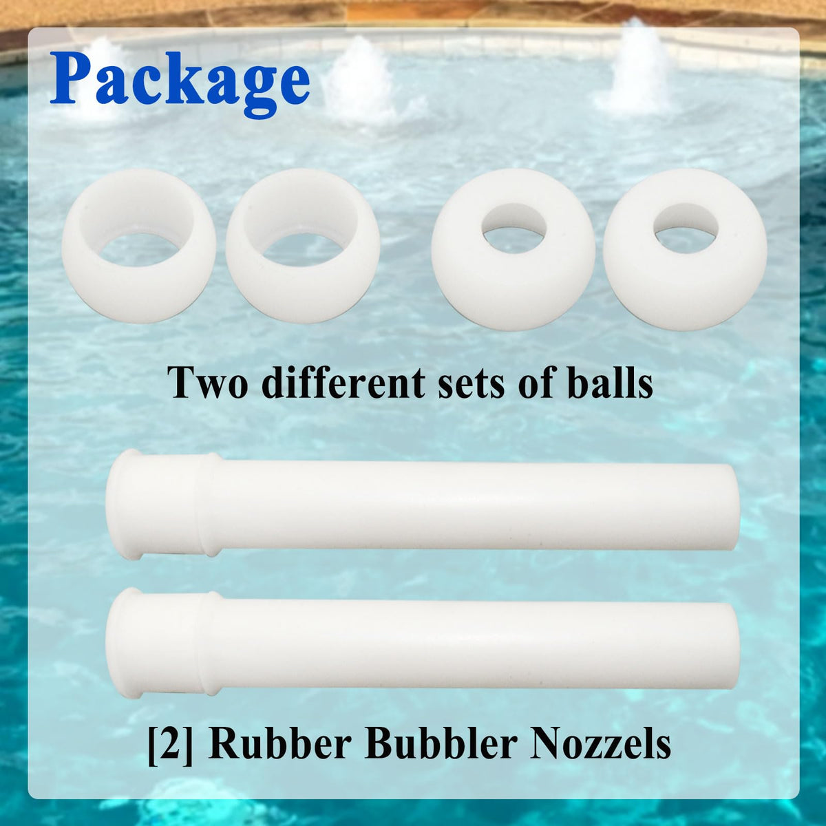 Generic 590135 eyeball assembly LED-illumination pairing enhances pool ambience.
