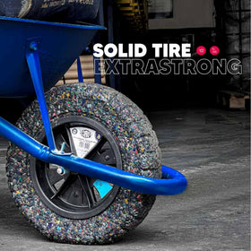 Generic recycled rubber wheelbarrow tire emphasizes durable eco-friendly replacement