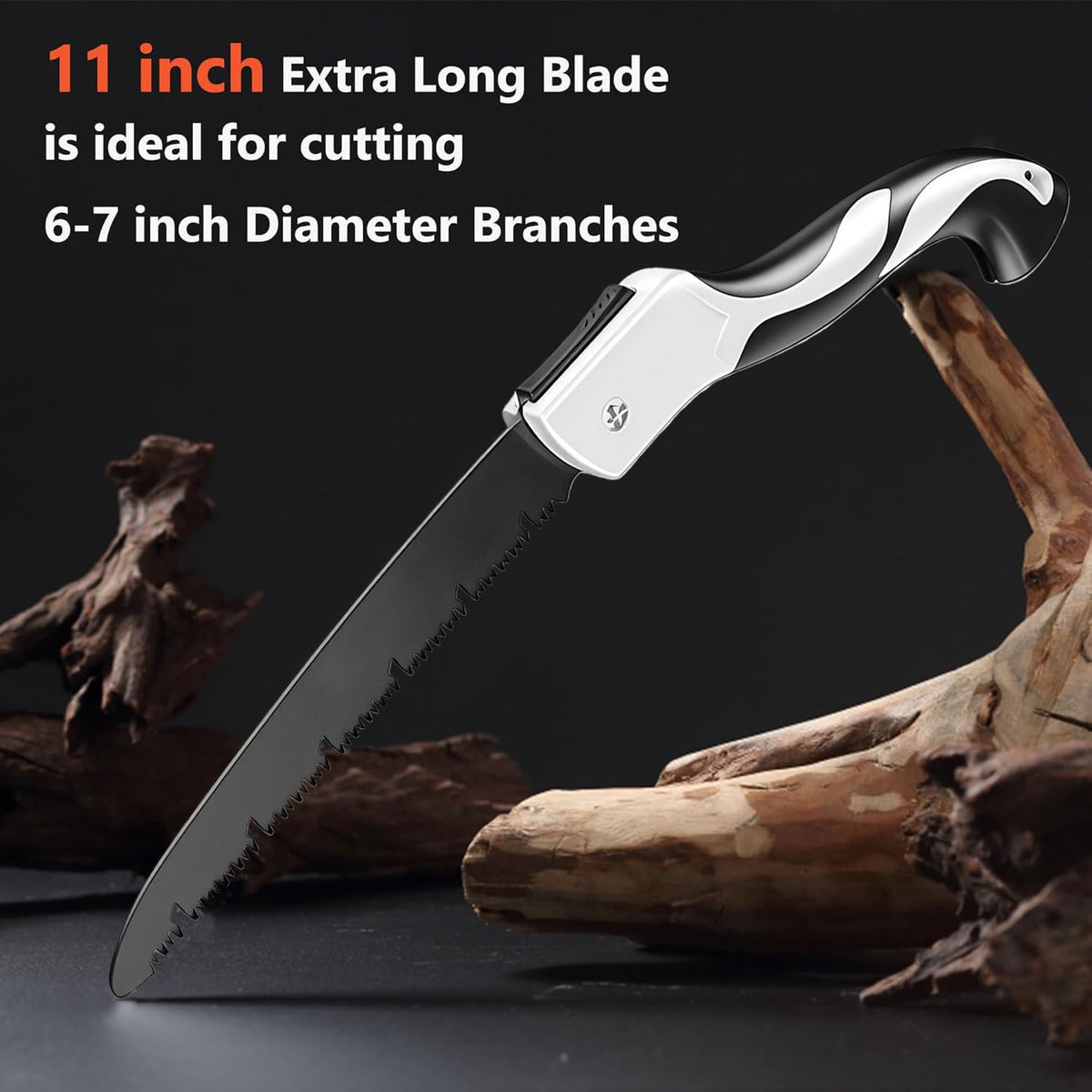 Generic folding saw with SK5 steel blade delivering clean cuts in wood