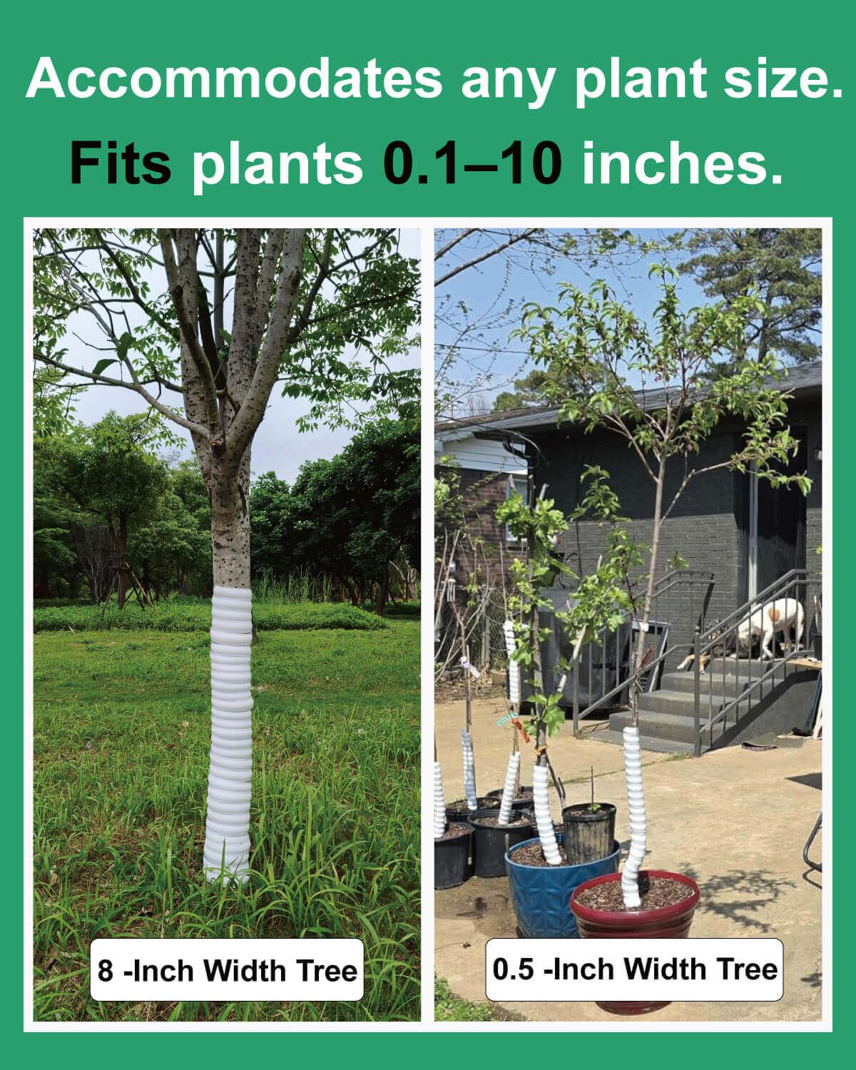 Generic free cut-resistant gloves for safe, effortless installation around trunks.