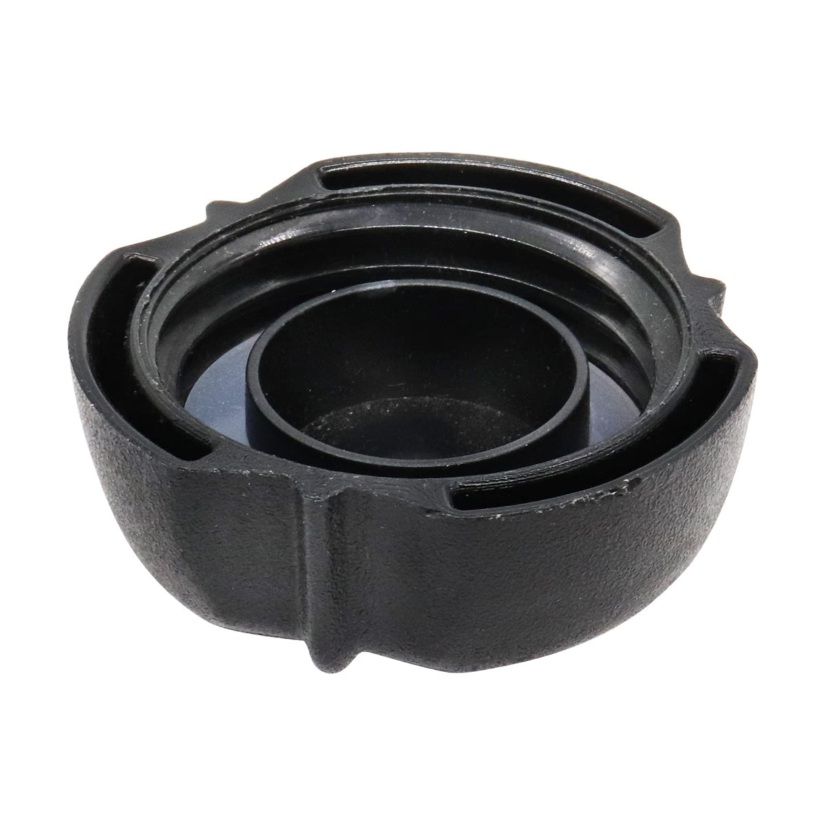 Generic fuel tank cap on engine, compatibility check highlights fit for Briggs and Stratton Intek
