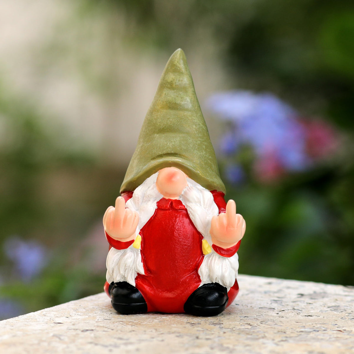 Generic gag-gift-gnome-3-5in makes a bold desk or patio gift.