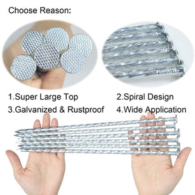 Generic galvanized landscape stake remains rustproof for long-term outdoor use.