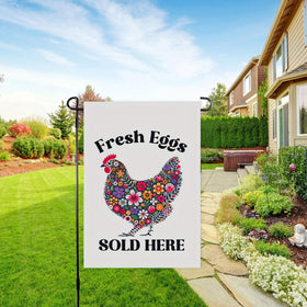 Generic Garden Flag features reinforced hems to prevent fraying in windy conditions.