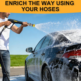 Generic Garden Hose to Mini Power Washer Adapter provides a tight-seal, leak-free operation.