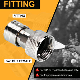 Generic Garden Hose to Mini Power Washer Adapter enables diverse outdoor tasks.