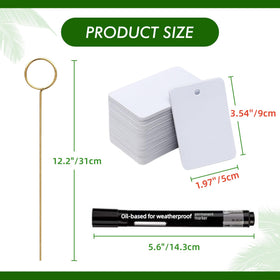 Generic Garden Markers with waterproof labels for durable notes in all weather.