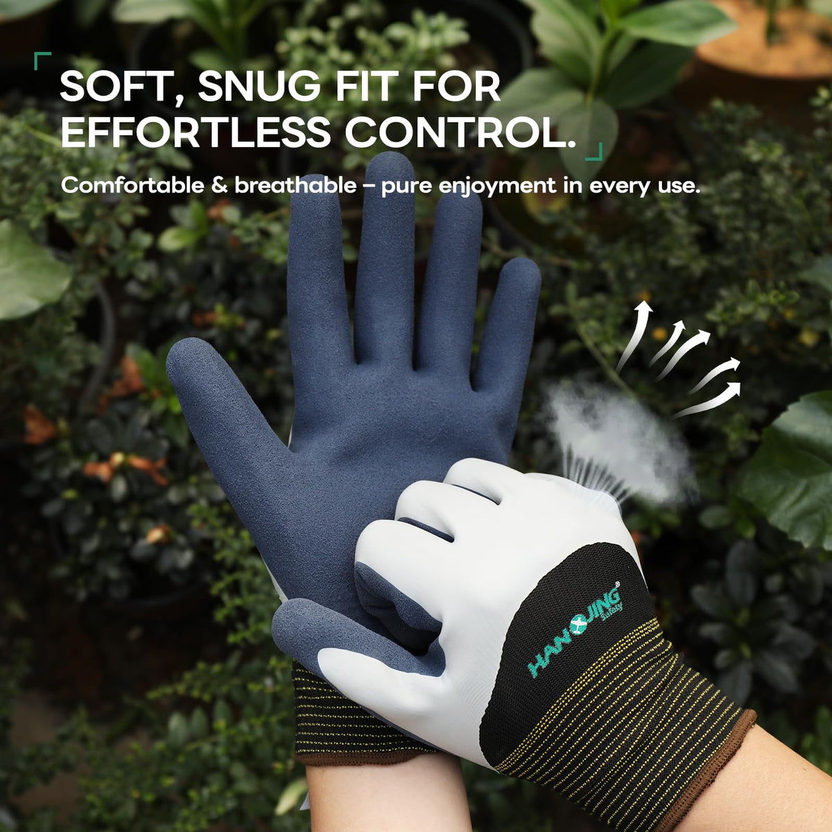 Generic Gardening Gloves flexible latex fit keep hands comfortable during long gardening tasks.