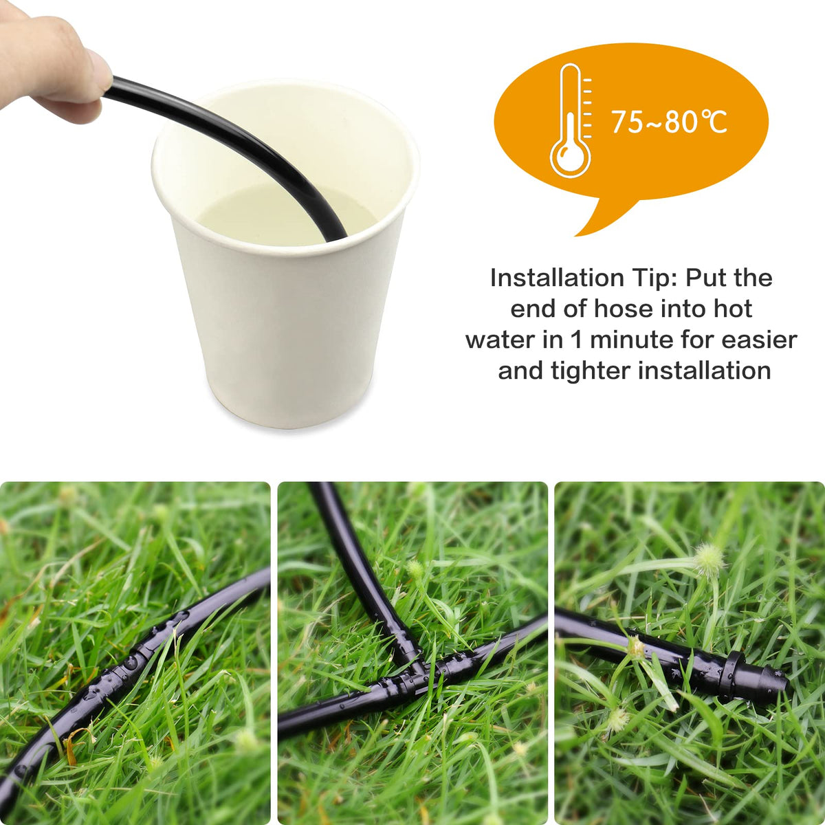 Generic Gardrip barbed end plug seals tubing and reduces leaks in irrigation