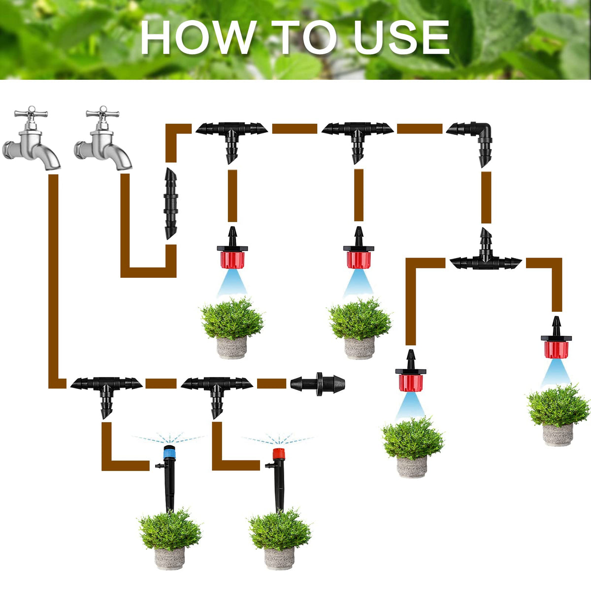Generic Gardrip durable end plug built for long-lasting greenhouse and garden use