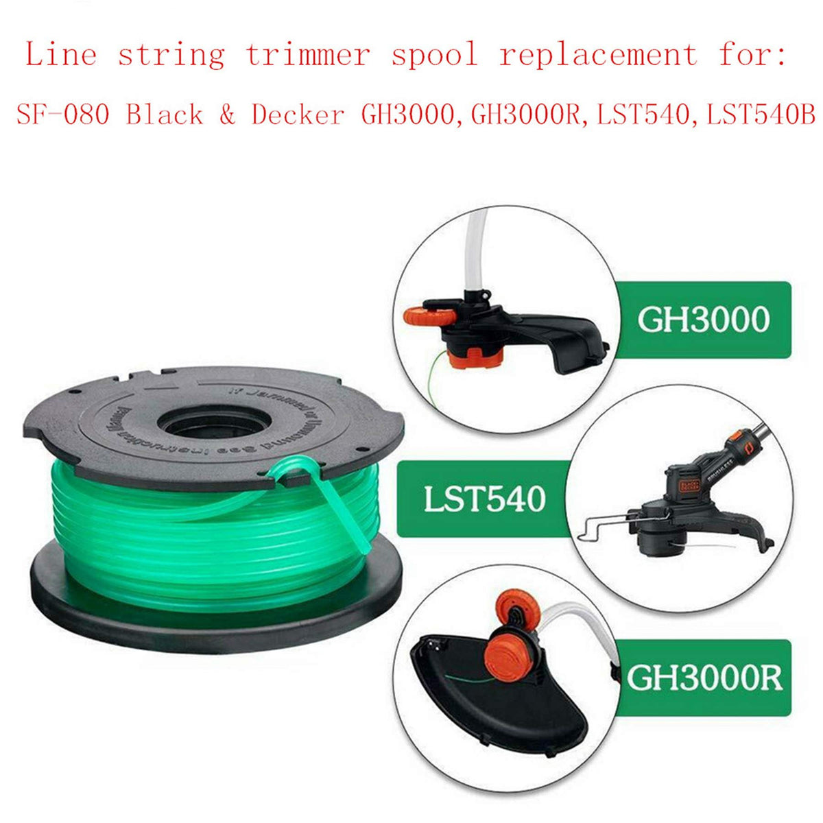 Generic GH3000-compatible spool, 20 ft line, auto-feed for GH3000 series