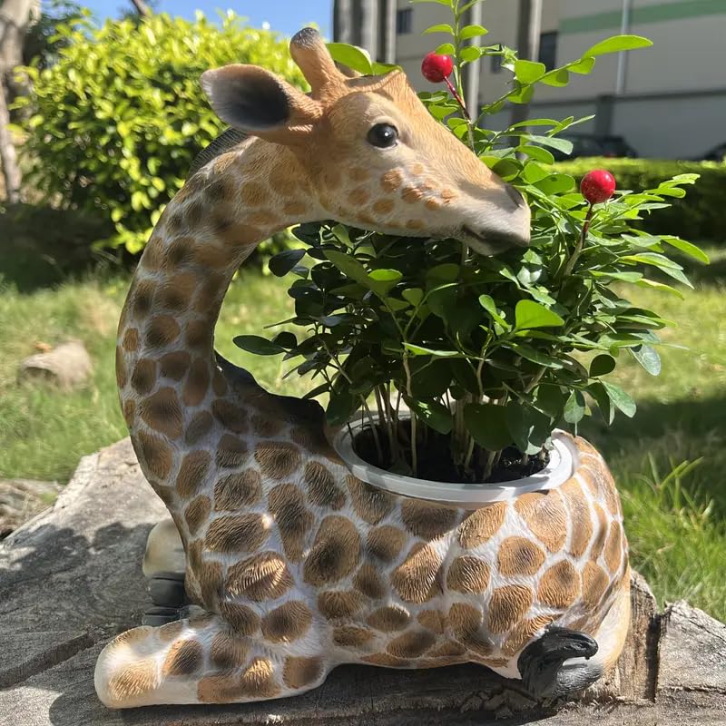 Generic Giraffe Planter Statue showing indoor-outdoor versatility for spaces.