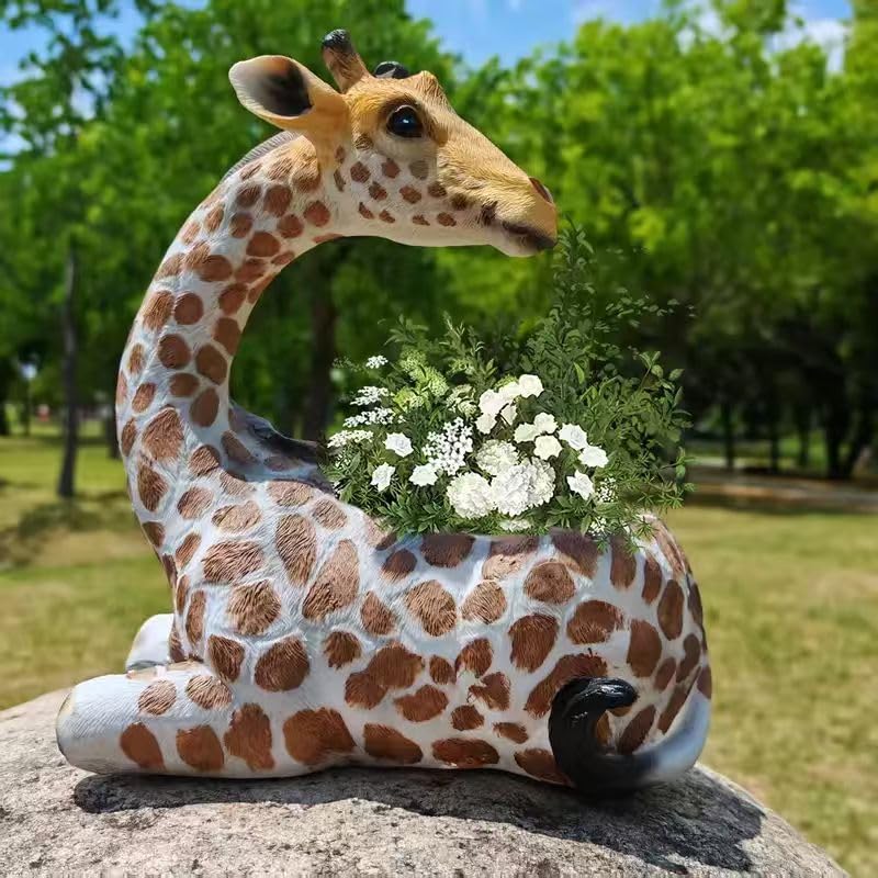 Generic Giraffe Planter Statue ready to gift packaging for special occasions.