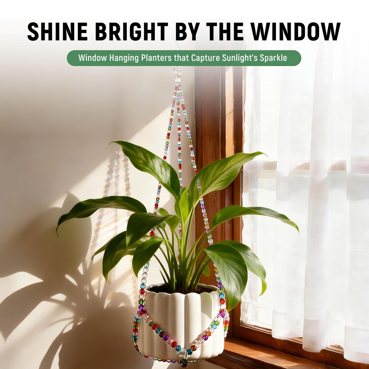 Generic glass bead detail enhances texture and color in any room.