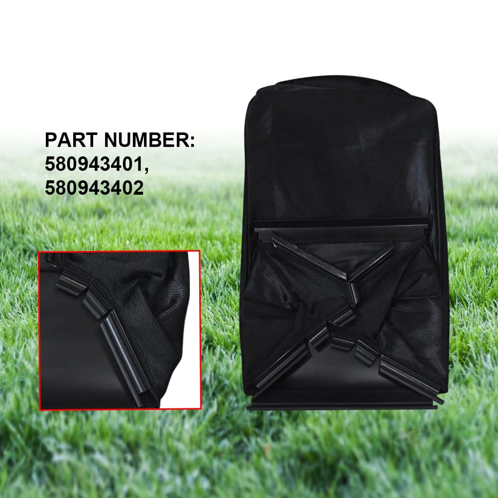 Generic grass bag with Husqvarna compatibility label for easy selection