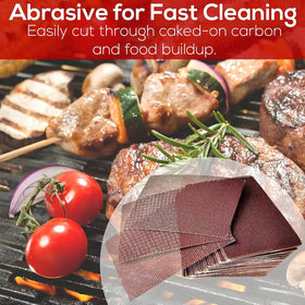 Generic grill screens compatible with most surfaces helping restore a clean cooking zone