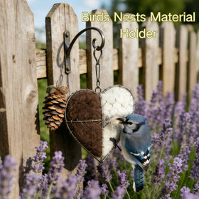 Generic Handmade Fiber Bird Nesting Heart includes a convenient design for quick hanging