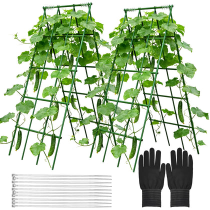 Generic Heavy-Duty Cucumber Trellis out-of-the-box setup for fast garden support.