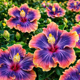 Generic Hibiscus garden decoration for beds and borders.