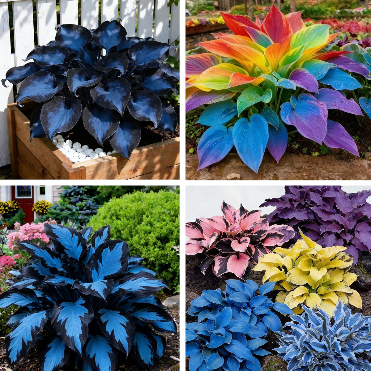Generic Hosta Seeds with 110+ mixed-color leaves for shade garden color