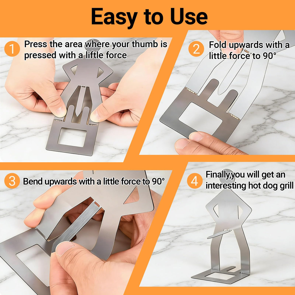 Generic hot dog holder 10-piece set makes outdoor meals more enjoyable.