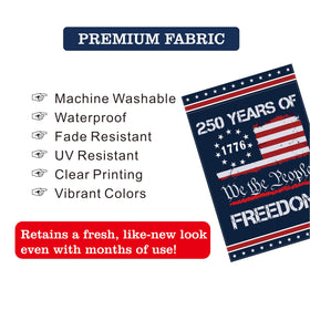 Generic 250th Anniversary USA flag, ideal for Independence Day decor.