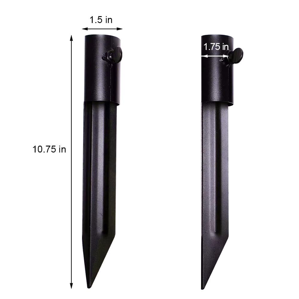 Generic inground umbrella holder supports freestanding umbrellas for shade and comfort.