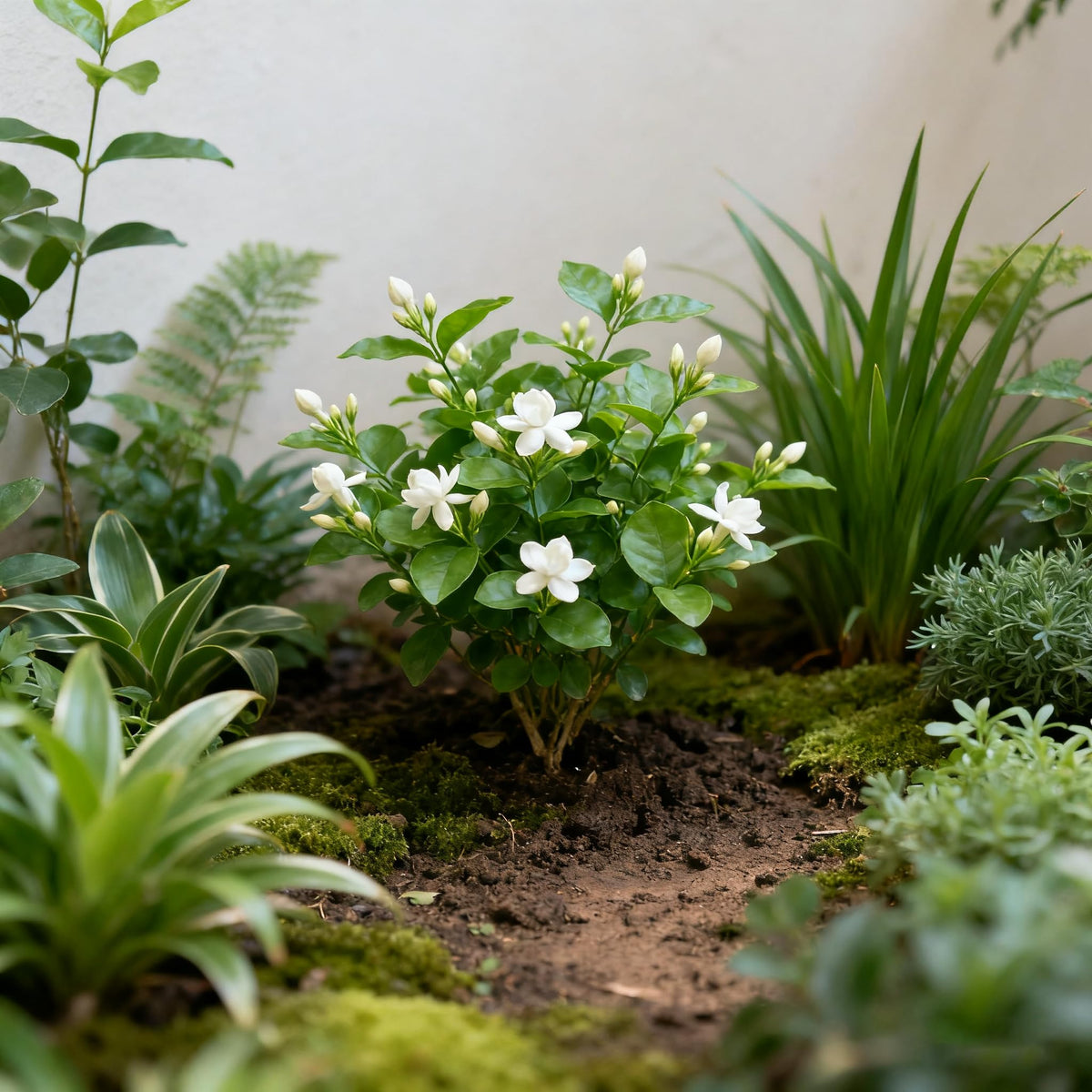 Generic Jasmine vines on fence ready to create scent filled privacy.